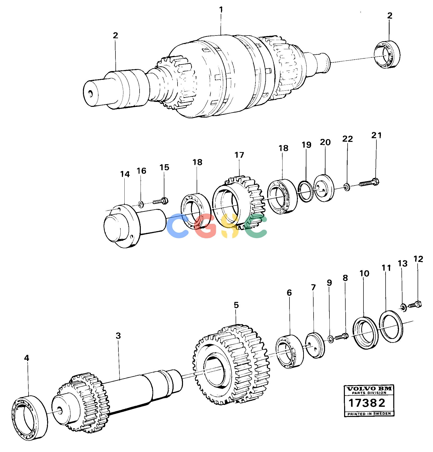 沃尔沃零件查询4500 Clutches,gears and shafts Tillv Nr 2601-4500 NoneNoneNoneAutodata Volvo online