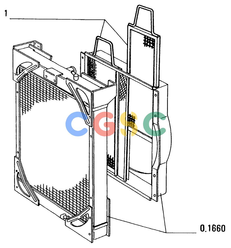 纽荷兰零件查询(FD14E) - CRAWLER DOZER (90.1731[001]) - NET-WATER RADIATOR New Holland Constructuion