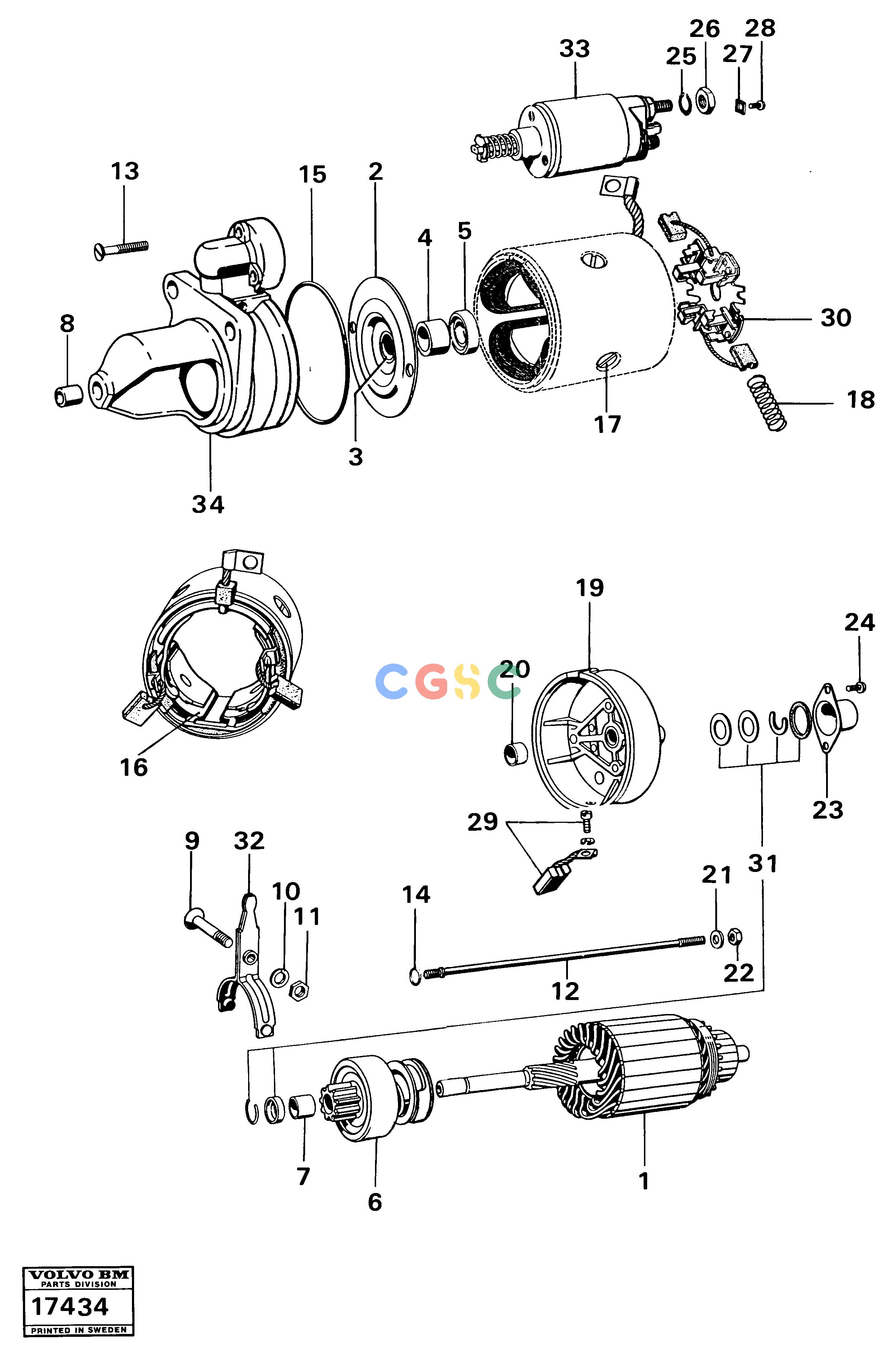 沃尔沃零件查询861 Starter motor mo 40922 -861 NoneNoneNoneAutodata Volvo online