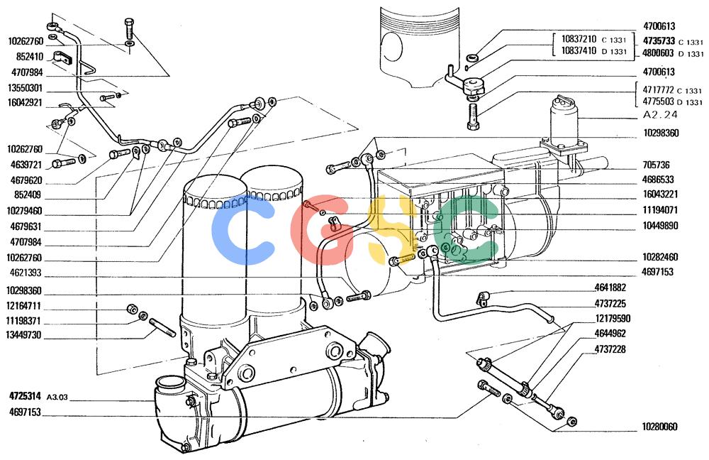 纽荷兰零件查询(FD20) - CRAWLER DOZER (A3.01[004]) - LUBRICATION SYSTEM New Holland Constructuion