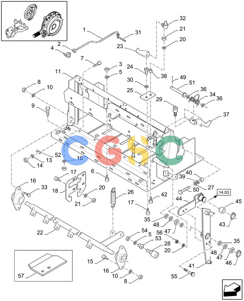 凯斯零件查询(LBX431S) - BIG RECTANGULAR BALER (6/01-12/03) (15.06[01]) - KNOTTERS TRIP Case Agriculture