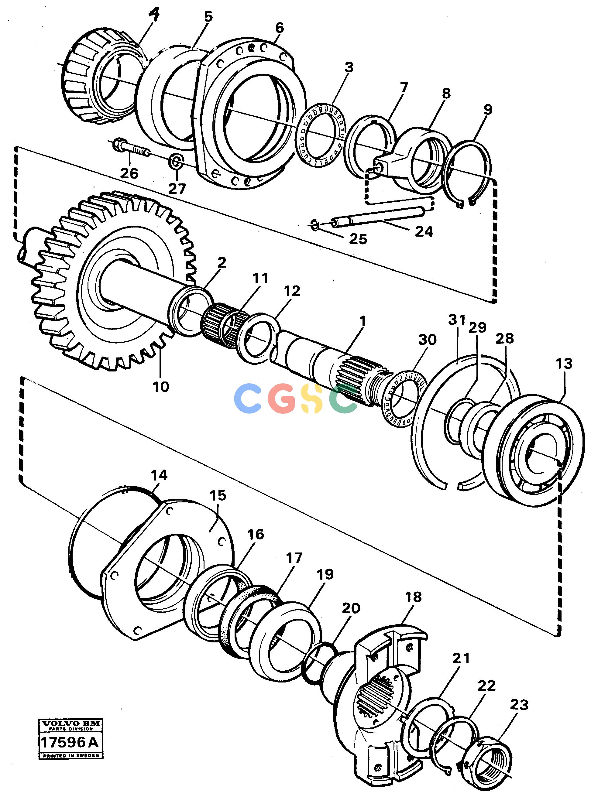 沃尔沃零件查询A25 VOLVO BM Drive shaft drop box Fl 652bVOLVO BM A25 NoneNoneNoneAutodata Volvo online
