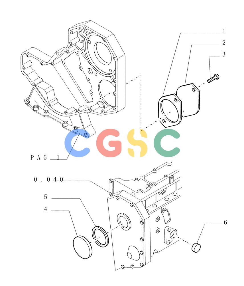 纽荷兰零件查询(DC150PS) - CRAWLER DOZER (0.043[02]) - CRANKCASE COVERS New Holland Constructuion
