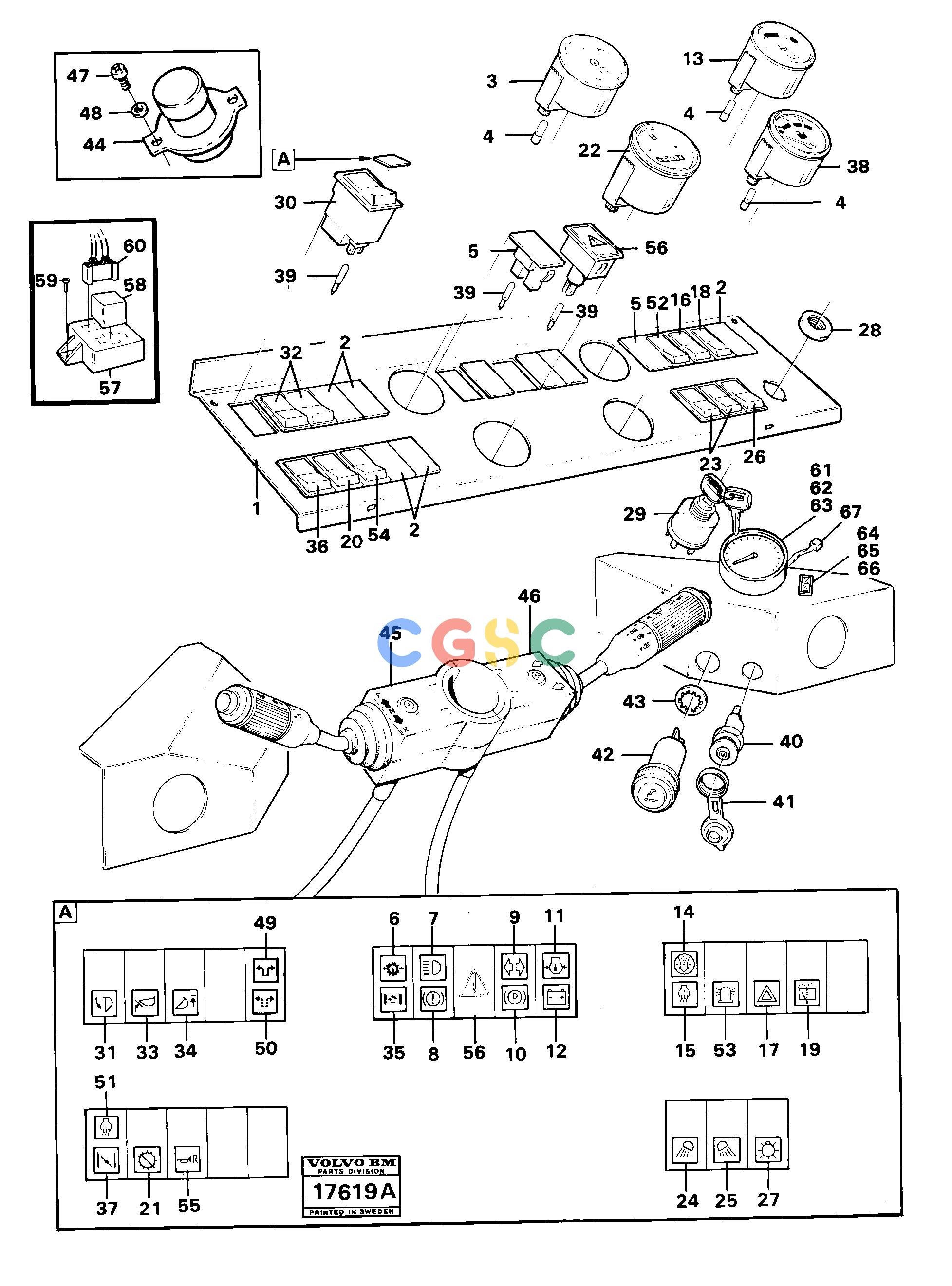 沃尔沃零件查询4400 Instrument panel and instruments Prod Nr 33205,332104400 NoneNoneNoneAutodata Volvo online
