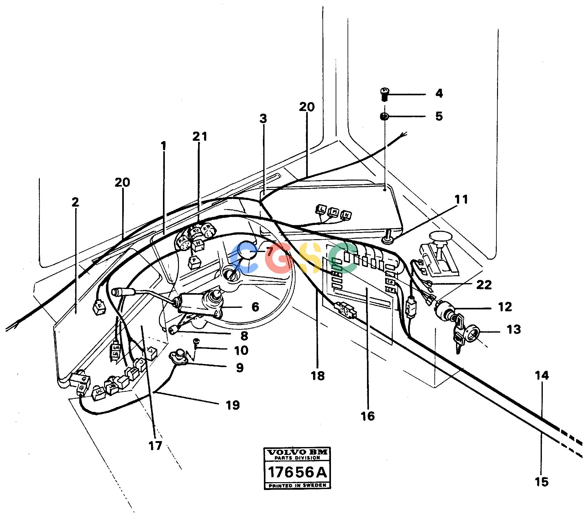 沃尔沃零件查询A25 VOLVO BM Electrical system, cabVOLVO BM A25 NoneNoneNoneAutodata Volvo online