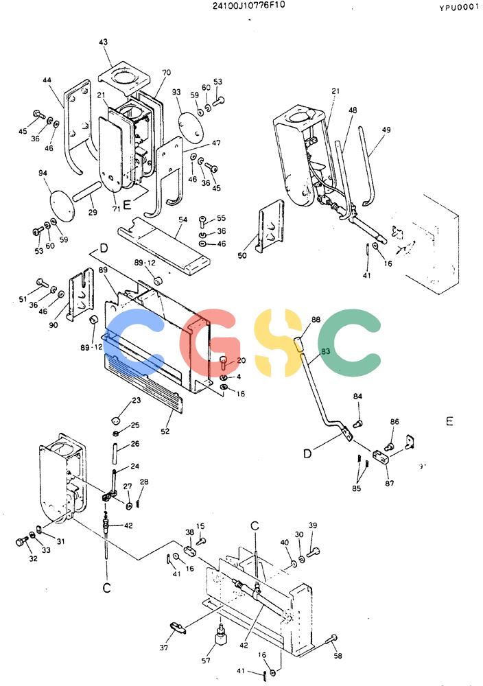 神钢零件查询(MD140BLC) - EXCAVATOR BTW YPU0001 - YPU0300 (1/80-12/06) (03-001[02]) - CONTROL ASSY Kobelco