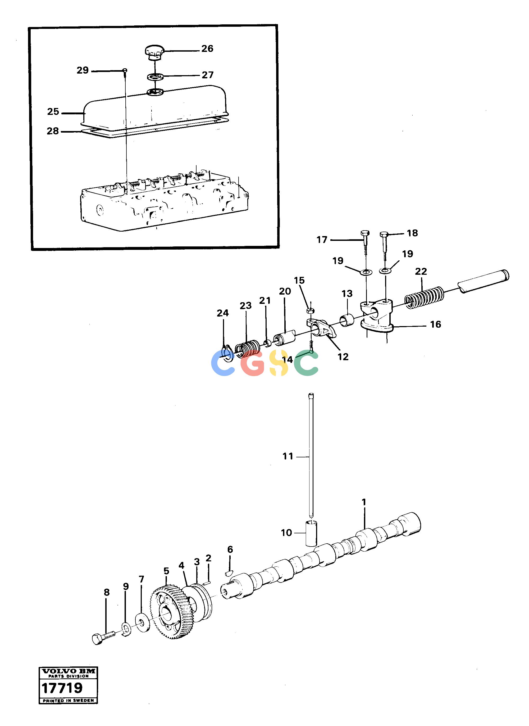 沃尔沃零件查询L70 Valve mechanismL70 S/N -7400/ -60500 USA NoneNoneNoneAutodata Volvo online