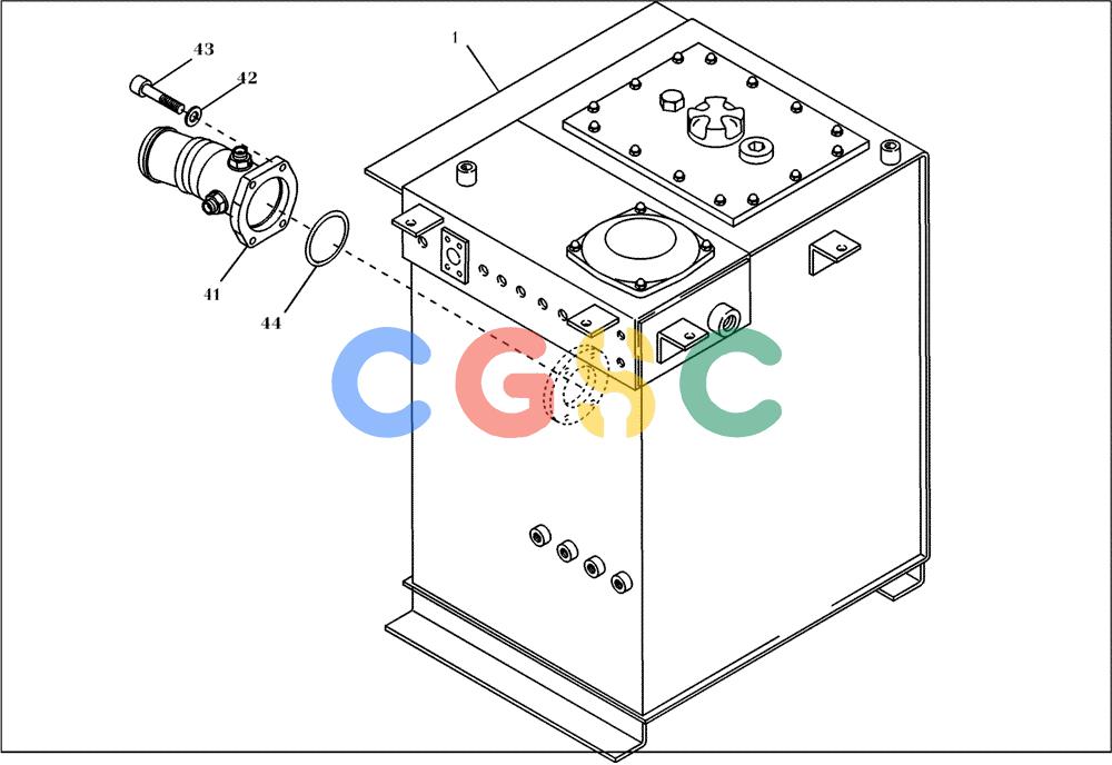 纽荷兰零件查询(EC130) - CRAWLER EXCAVATOR (4/99-) (10.101[001]) - HYD. OIL TANK MOUNTING PARTS (S/N 11701-12057) New Holland Constructuion