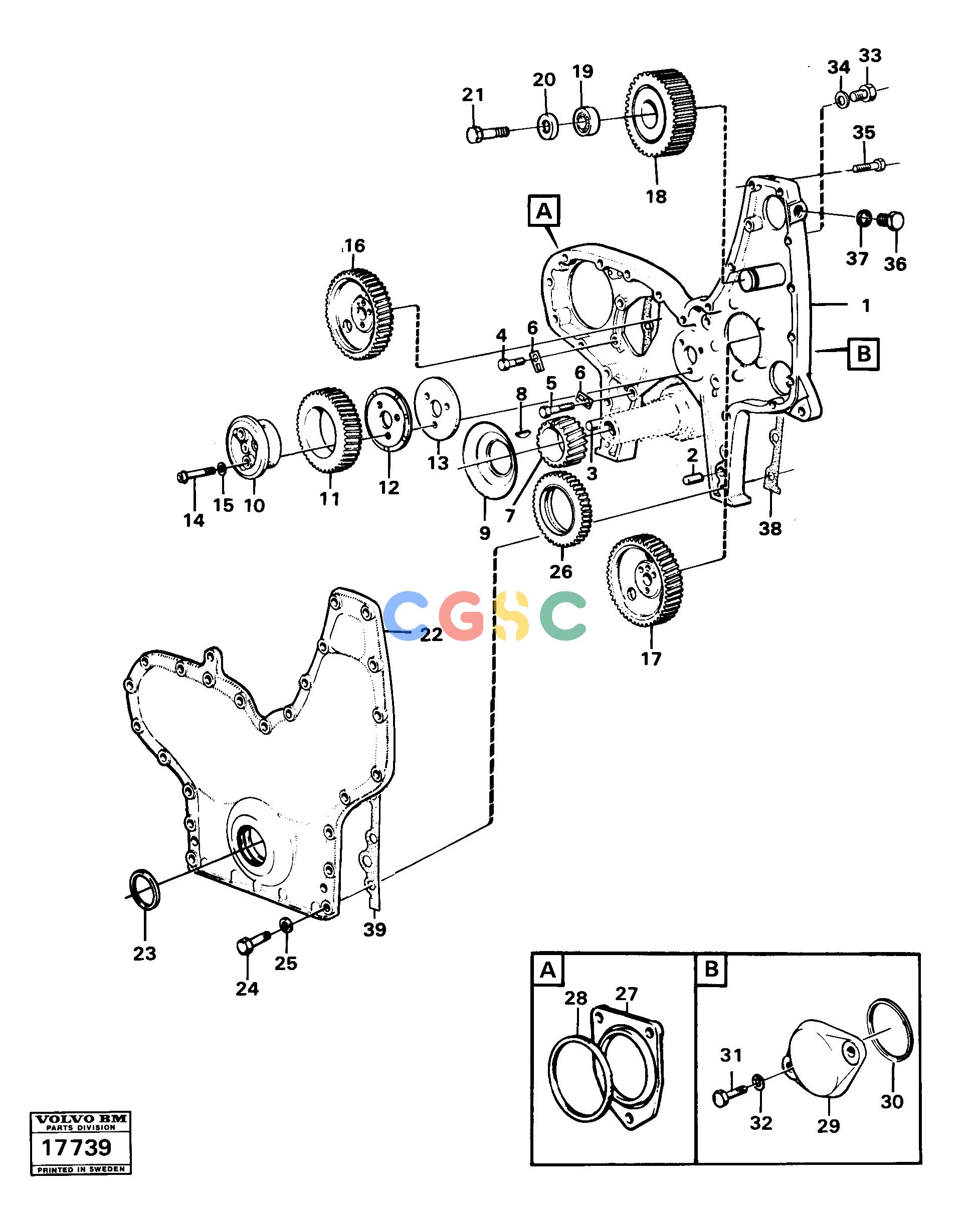 沃尔沃零件查询4600B Timing gear casing and gears4600B NoneNoneNoneAutodata Volvo online