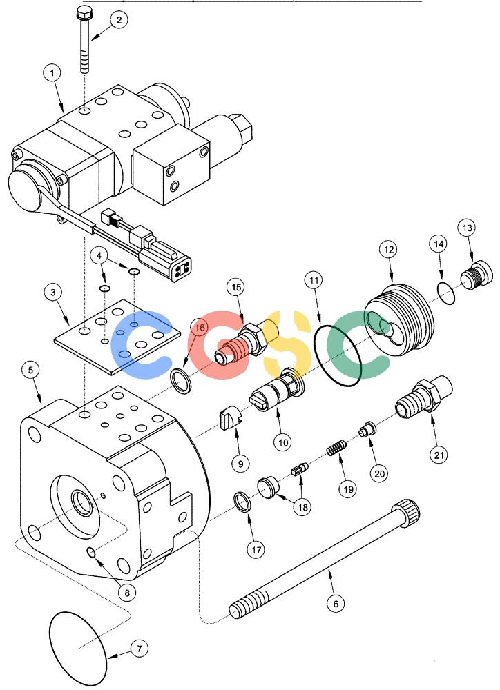 凯斯零件查询(FLX3510) - FLOATER (8/04-8/06) (02-079) - FUEL INJECTION PUMP - DISTRIBUTOR KIT, FLX 3010 & FLX 3510 Case Agriculture