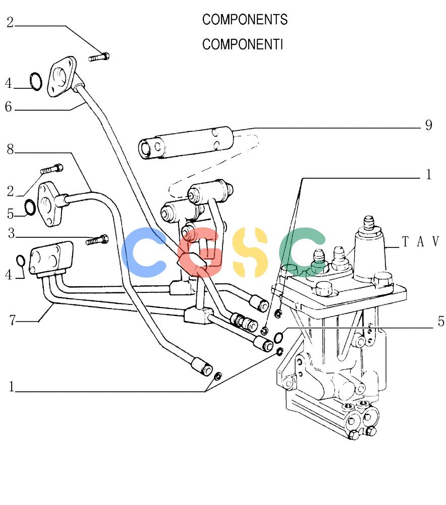 纽荷兰零件查询(FD145) - CRAWLER DOZER (N.A. VERSION) (10/98-) (1.211[07]) - TRANSMISSION - PIPING New Holland Constructuion