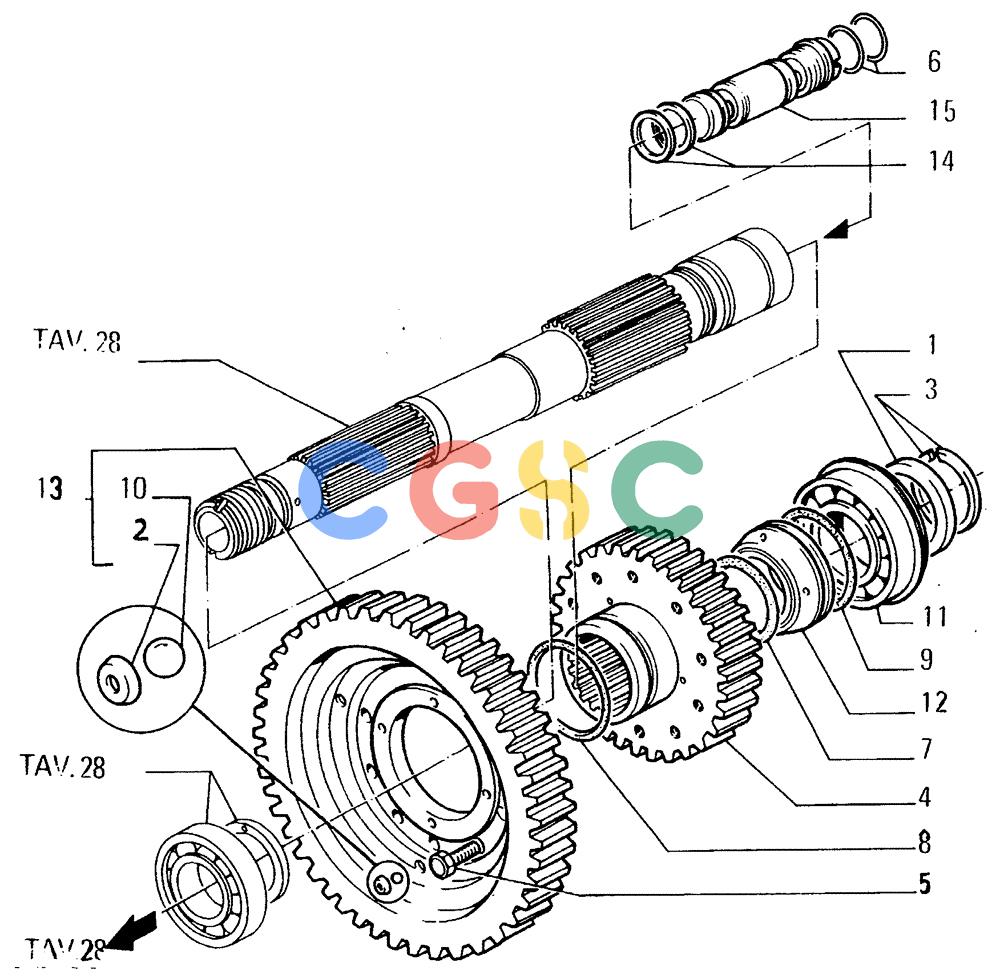纽荷兰零件查询(FD14E) - CRAWLER DOZER (1.2110[029]) - TRANSMISSION-COMPONENTS New Holland Constructuion