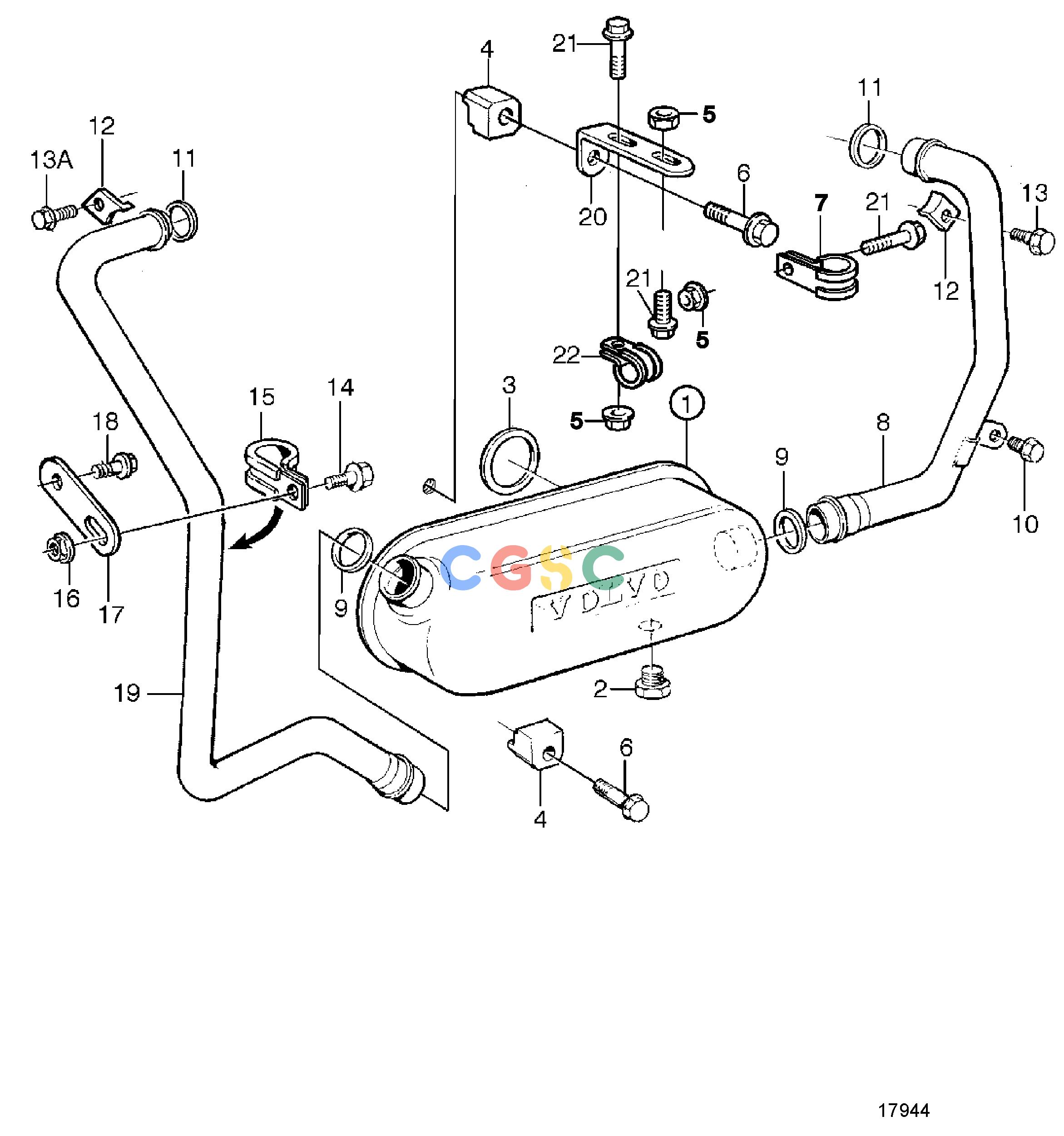 沃尔沃零件查询4400 Oil cooler 998564400 NoneNoneNoneAutodata Volvo online