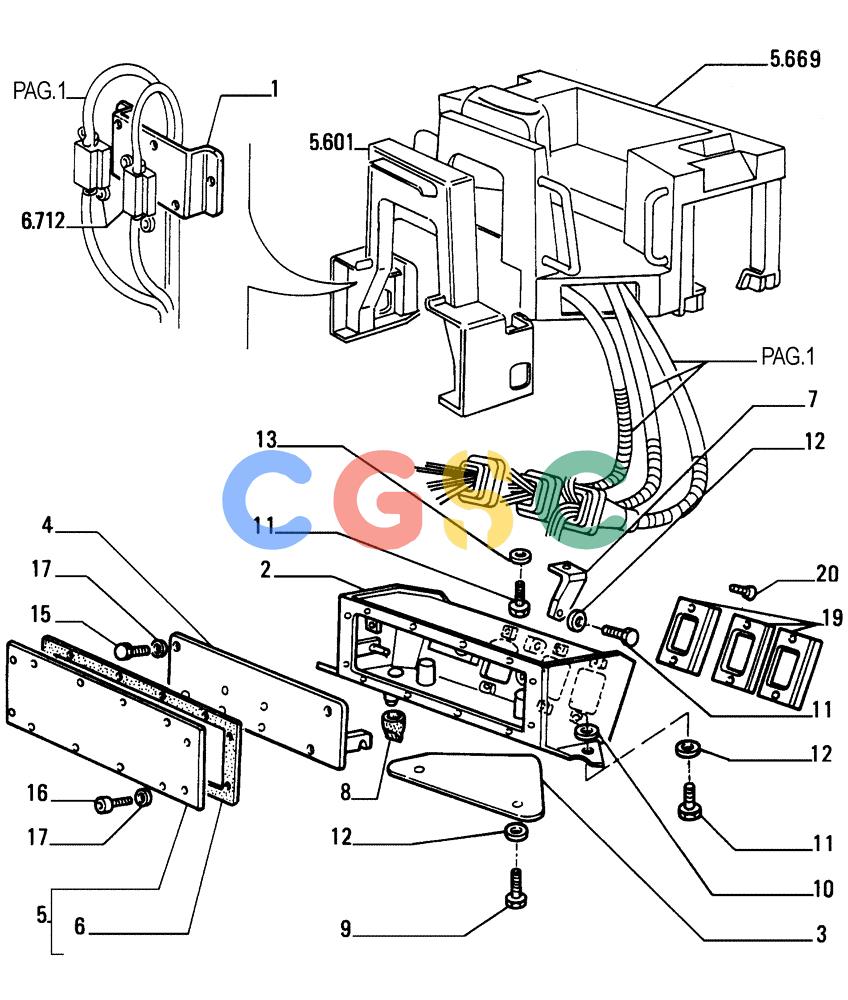 纽荷兰零件查询(FD255) - CRAWLER DOZER (N.A. VERSION) (7/95-) (6.711[03]) - ELECTRICAL SYSTEM - ELECTRIC WIRING New Holland Constructuion