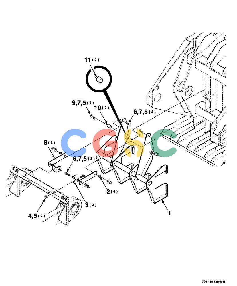 凯斯零件查询(8575) - CASE IH MID-SIZE RECTANGULAR BALER (NORTH AMERICA) (1/95-12/00) (09-014) - SLOT CLEANER KIT, 700129421 SLOT CLEANER KIT COMPLETE, S.N. CFH0113001 THRU CFH0117523 Case Agriculture