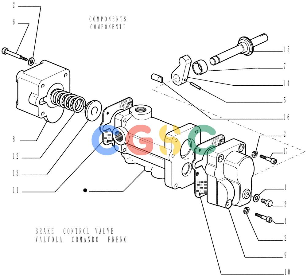 纽荷兰零件查询(DC150LT) - CRAWLER DOZER (6/00-) (2.304[05]) - BRAKE CONTROLS - STEERING CLUTCH New Holland Constructuion