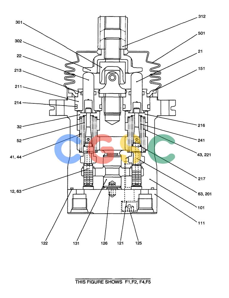 纽荷兰零件查询(E70) - MIDI CRAWLER EXCAVATOR (NA) (1/06-) (124) - VALVE ASSEMBLY, PILOT New Holland Constructuion