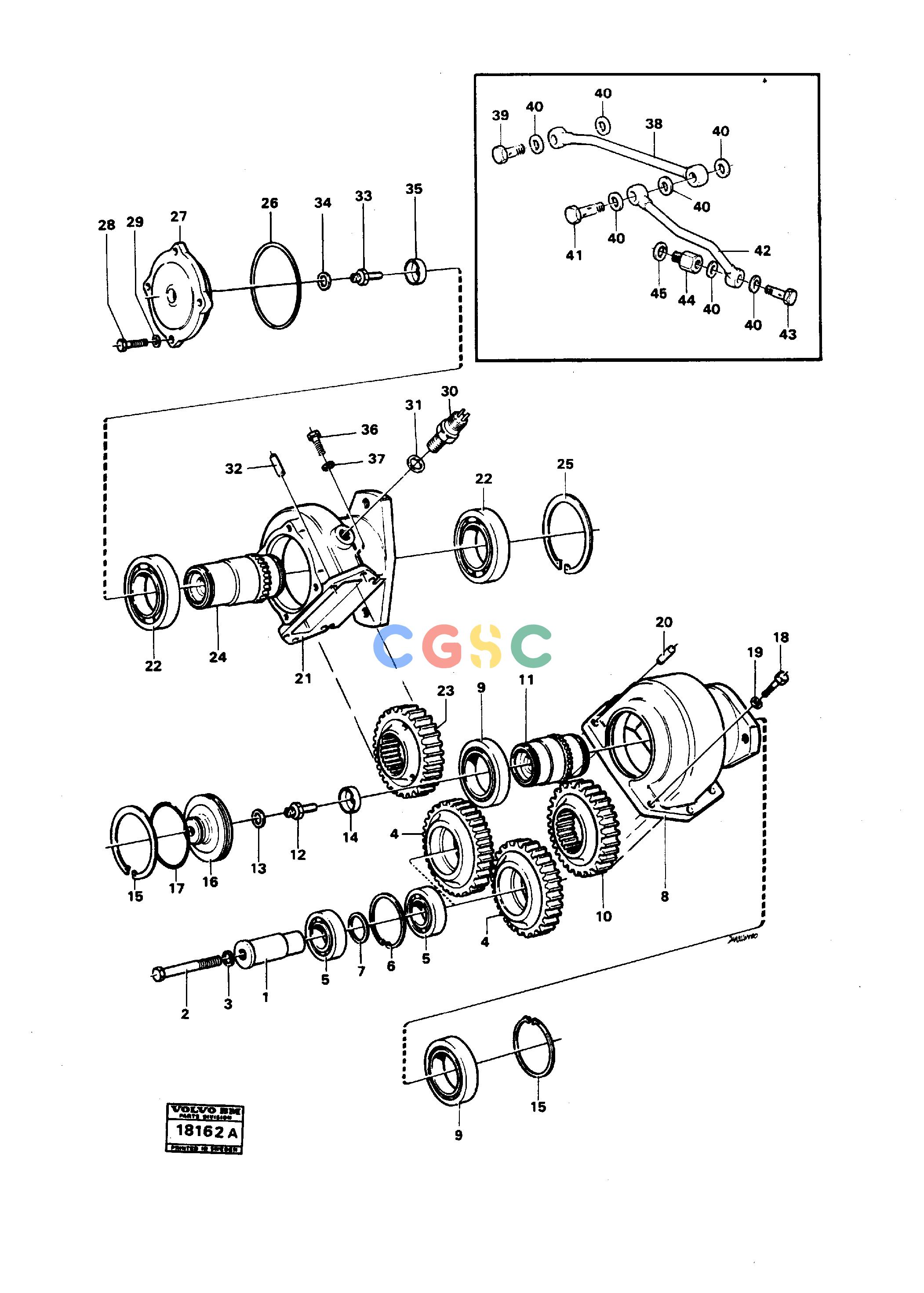 沃尔沃零件查询4400 Charging oil-pump drive ht 5321-4400 NoneNoneNoneAutodata Volvo online