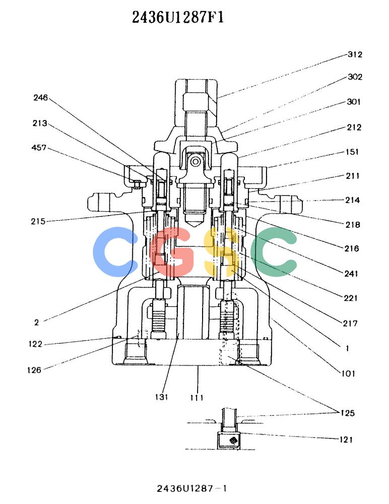 神钢零件查询(K912LC) - MARK II EXCAVATOR ASN YC0301-0737 (1/88-12/03) (11-025) - VALVE ASSY, PILOT Kobelco