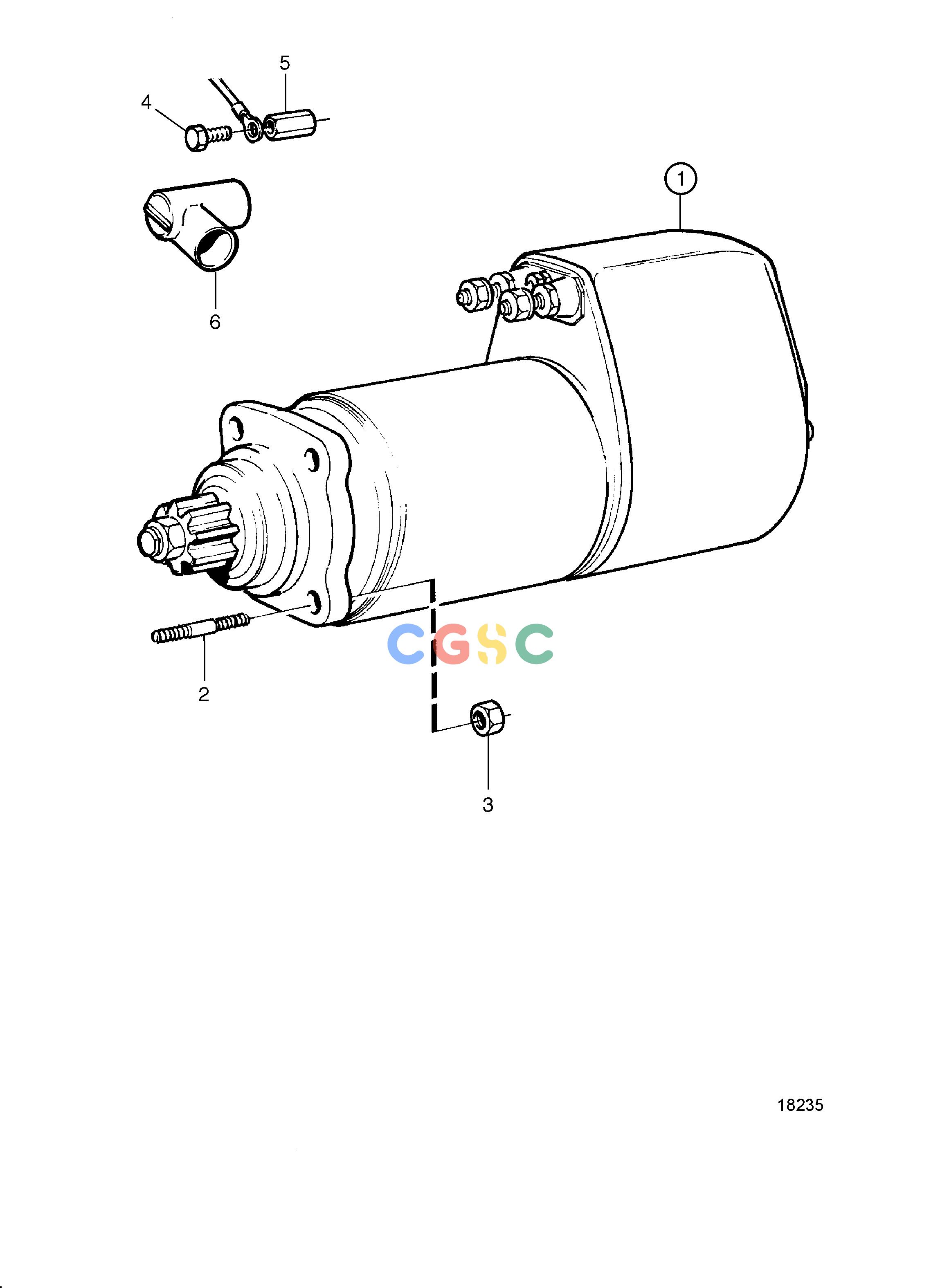 沃尔沃零件查询TAMD71B; TAMD73P-A; TAMD73WJ-AElectrical SystemStarter Motor: 28VEPC Volvo Penta Parts catalog