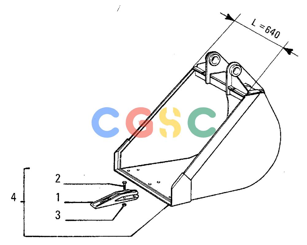 纽荷兰零件查询(FL5B) - CRAWLER LOADER (E3.14/1[001]) - DIGGING SHOVEL New Holland Constructuion