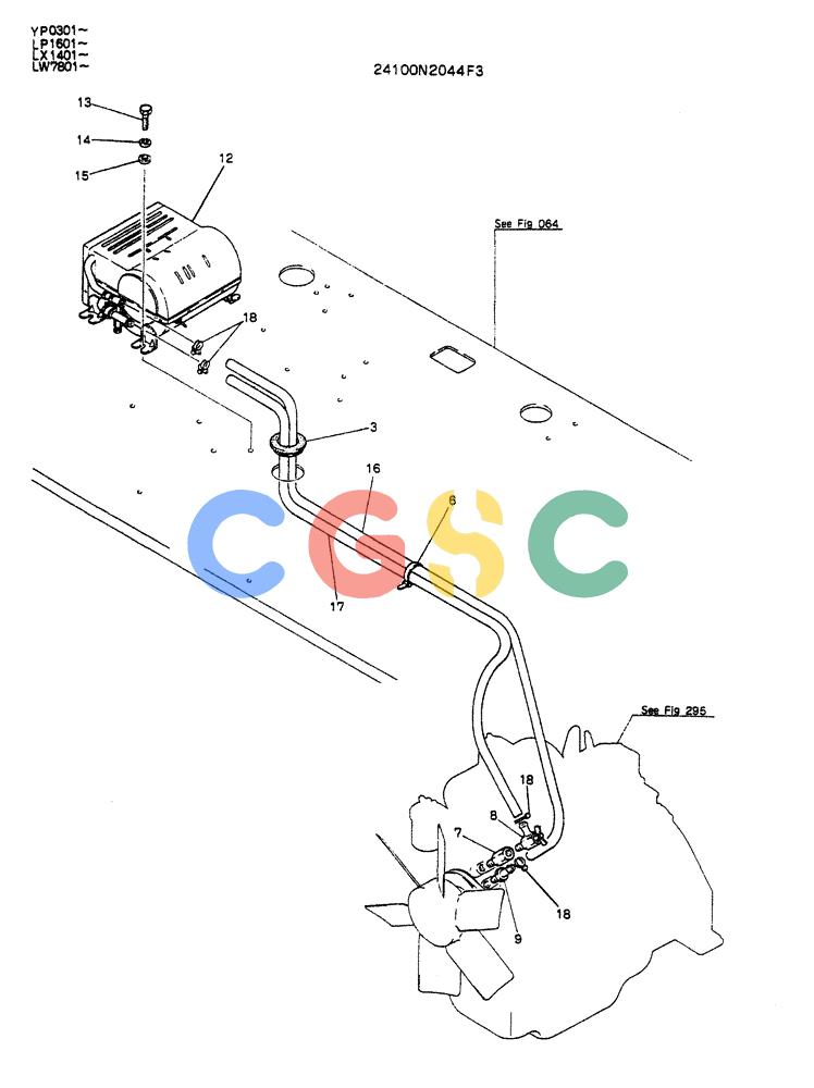 神钢零件查询(K905ALC) - EXCAVATOR ASN YP0301 (1/86-12/03) (05-015) - HEATER ASSY Kobelco