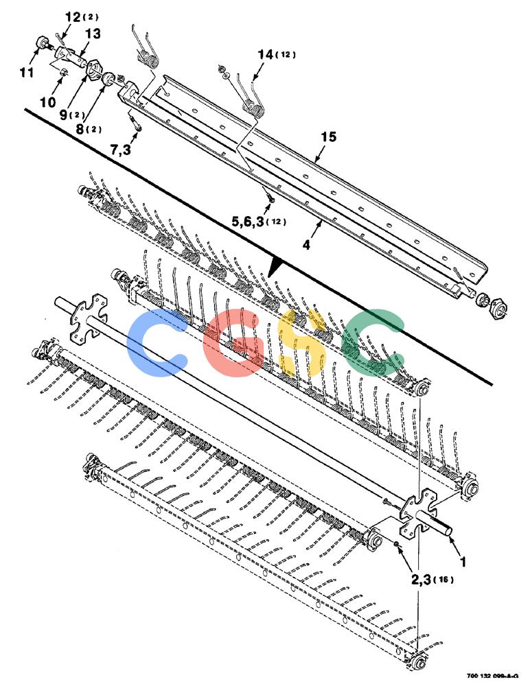 凯斯零件查询(8435) - CASE IH SILAGE SPECIAL ROUND BALER (1/97-12/00) (3-06) - PICKUP ROTOR ASSEMBLY, SERIAL NUMBER CFH0124001 THROUGH CFH0124137 Case Agriculture
