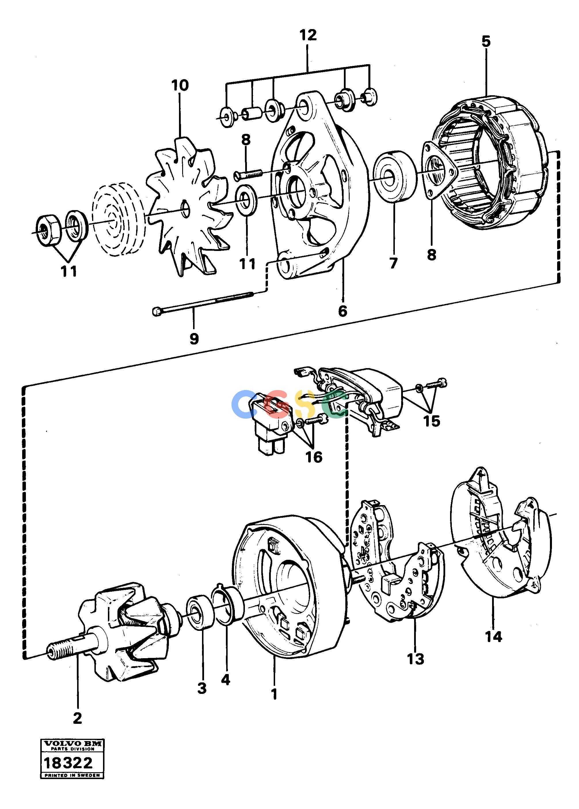 沃尔沃零件查询4500 Alternator45004803545-4803774NoneNoneNoneAutodata Volvo online