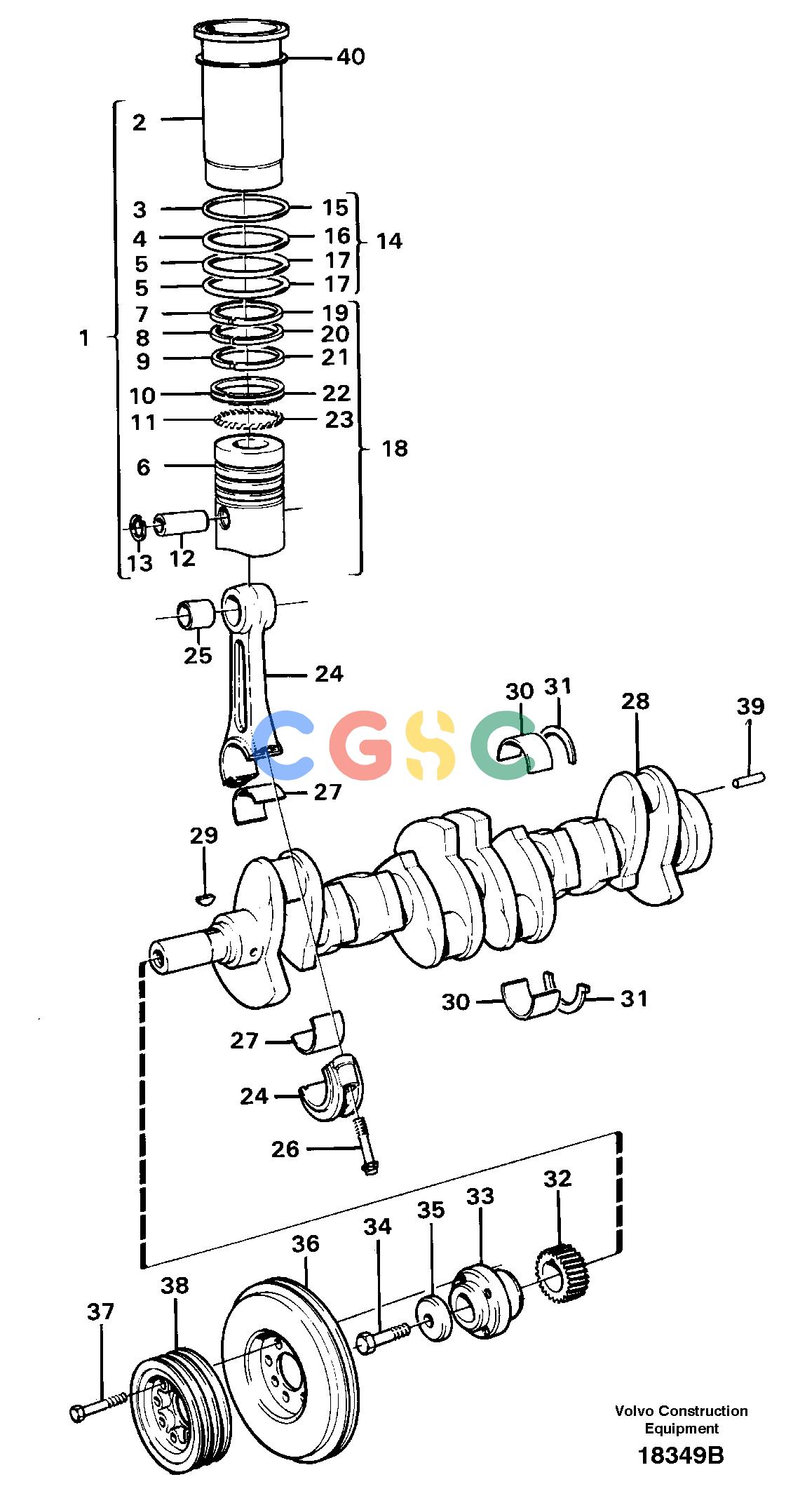 沃尔沃零件查询A25 VOLVO BM Crankshaft and related partsVOLVO BM A25 NoneNoneNoneAutodata Volvo online