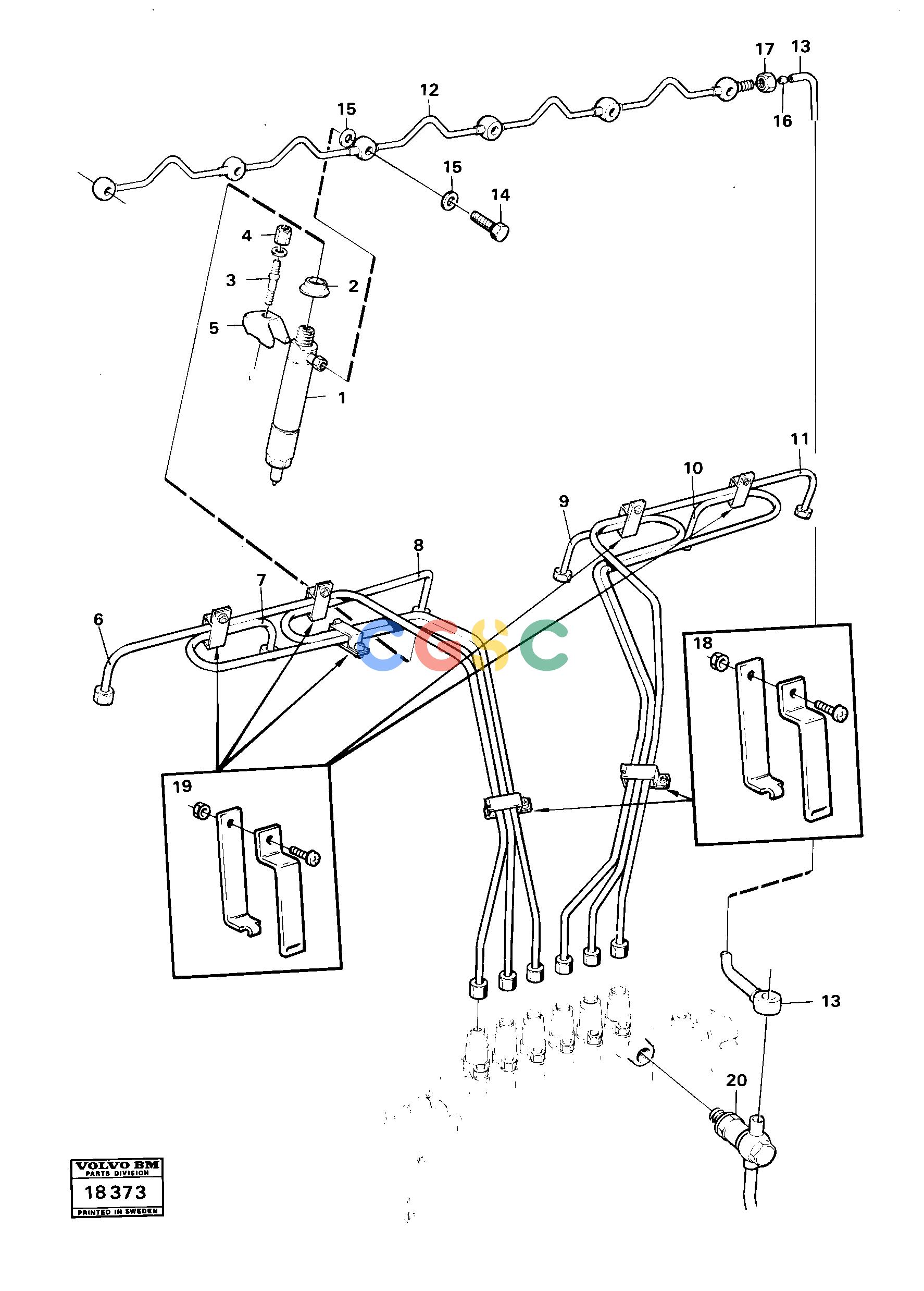 沃尔沃零件查询A25 VOLVO BM Fuel pipes-injectorVOLVO BM A25 NoneNoneNoneAutodata Volvo online