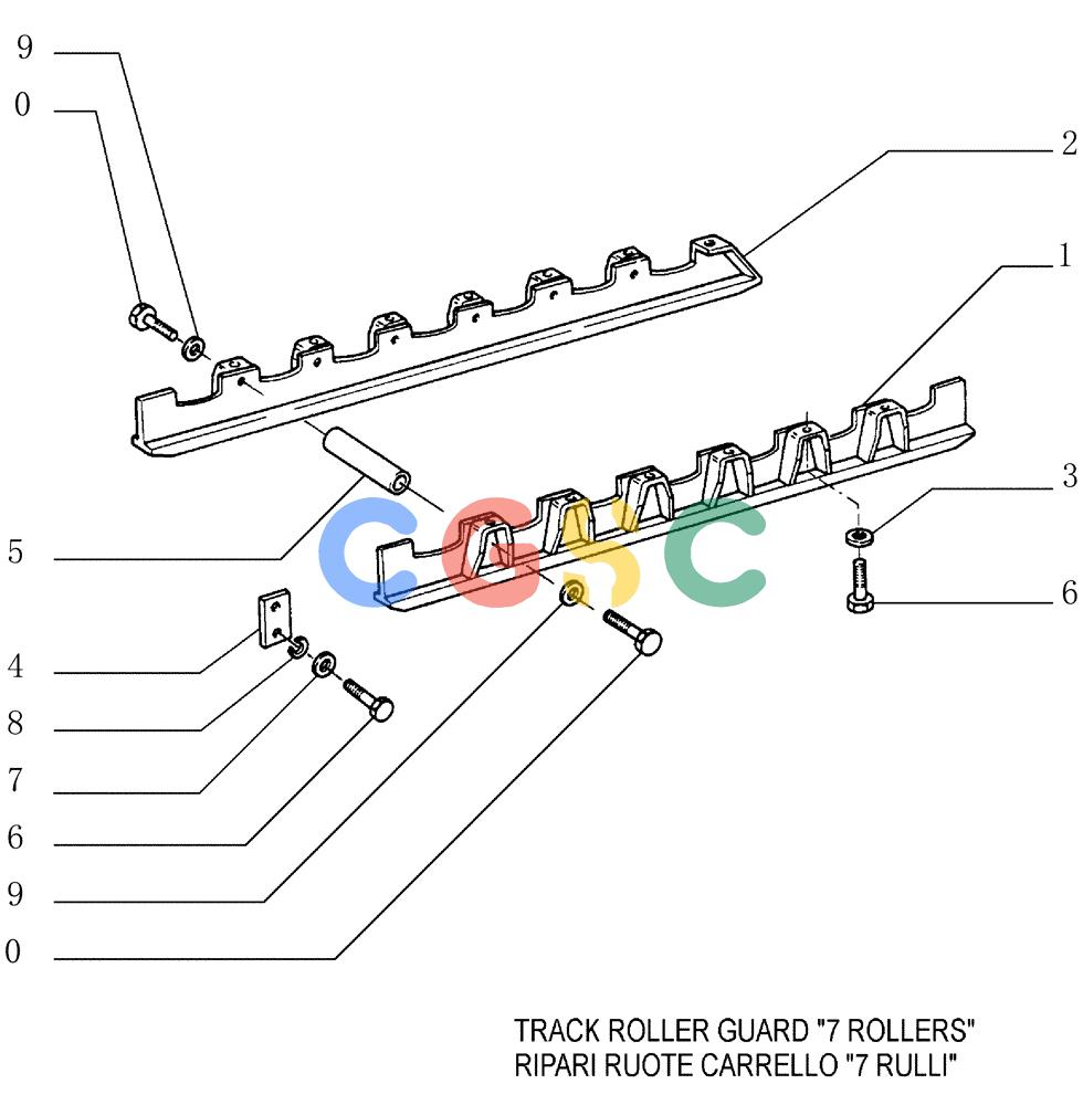 纽荷兰零件查询(FD145) - CRAWLER DOZER (N.A. VERSION) (10/98-) (2.348[02]) - TRACK ROLLER GUARD New Holland Constructuion