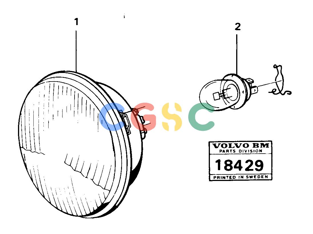 沃尔沃零件查询861 Headlight, left asy 98977861 NoneNoneNoneAutodata Volvo online