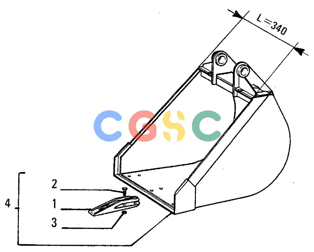 纽荷兰零件查询(FL5B) - CRAWLER LOADER (E3.14/6[001]) - DIGGING SHOVEL New Holland Constructuion