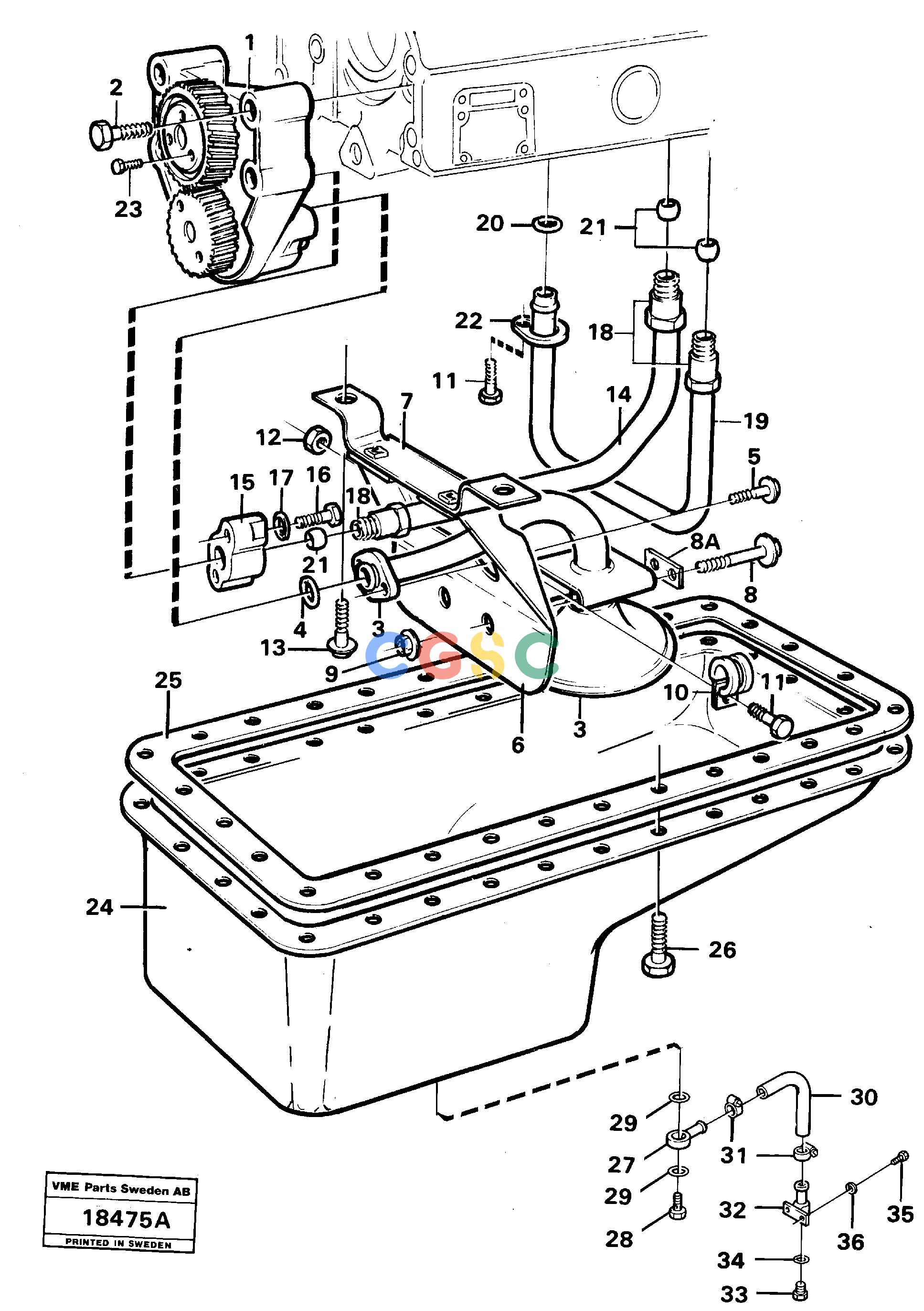 沃尔沃零件查询L120 Lubricating oil systemVolvo BM L120 NoneNoneNoneAutodata Volvo online