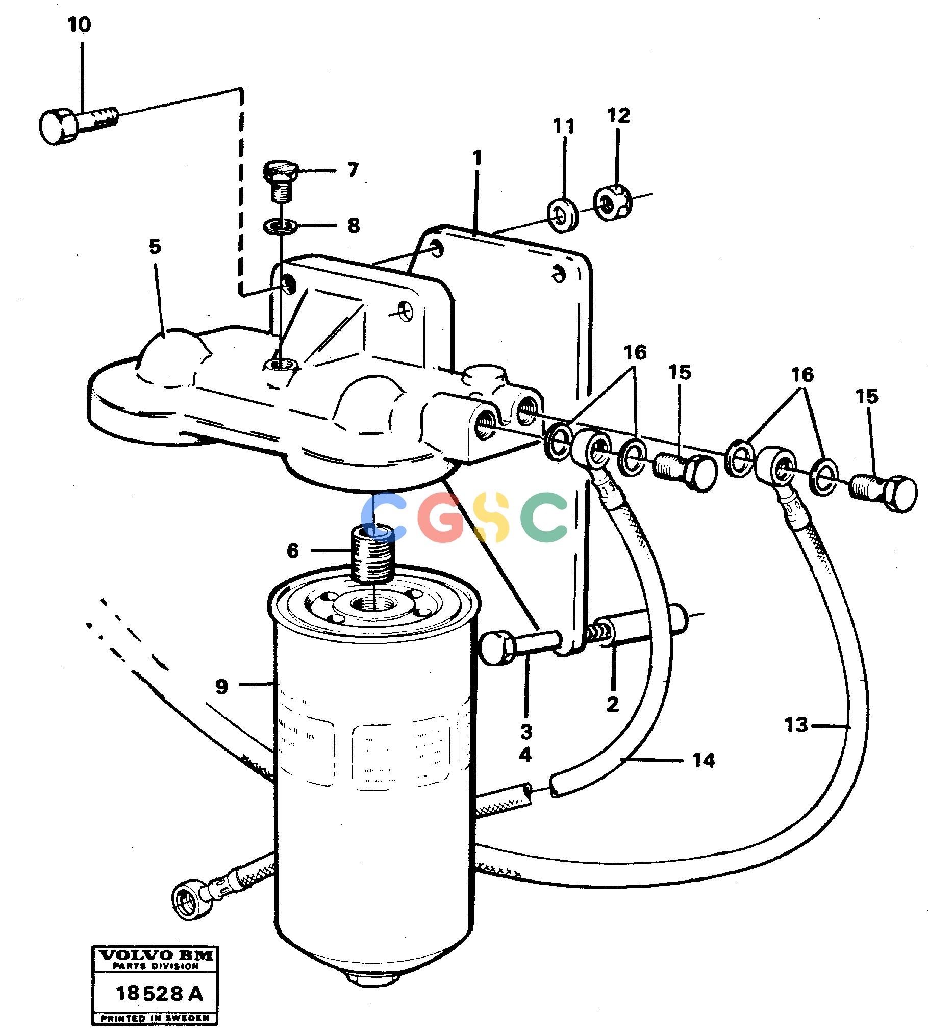 沃尔沃零件查询L120 Extra fuel filterVolvo BM L12090656-IRANVOE9065690656, IRANAutodata Volvo online