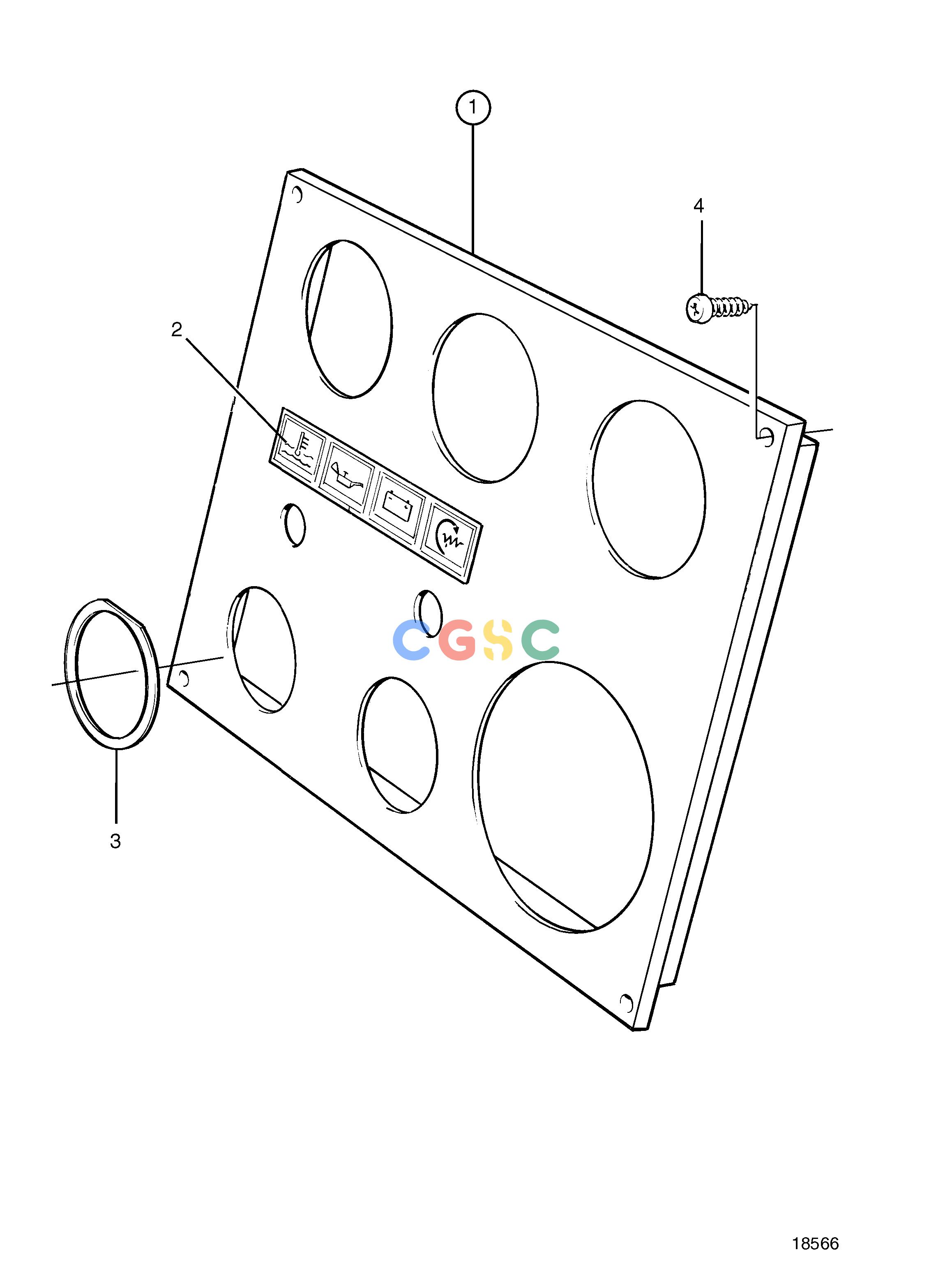沃尔沃零件查询TAMD72P-A; TAMD72WJ-AElectrical SystemInstr. Panel for Twin Engine Install. Mirror-InvertEPC Volvo Penta Parts catalog
