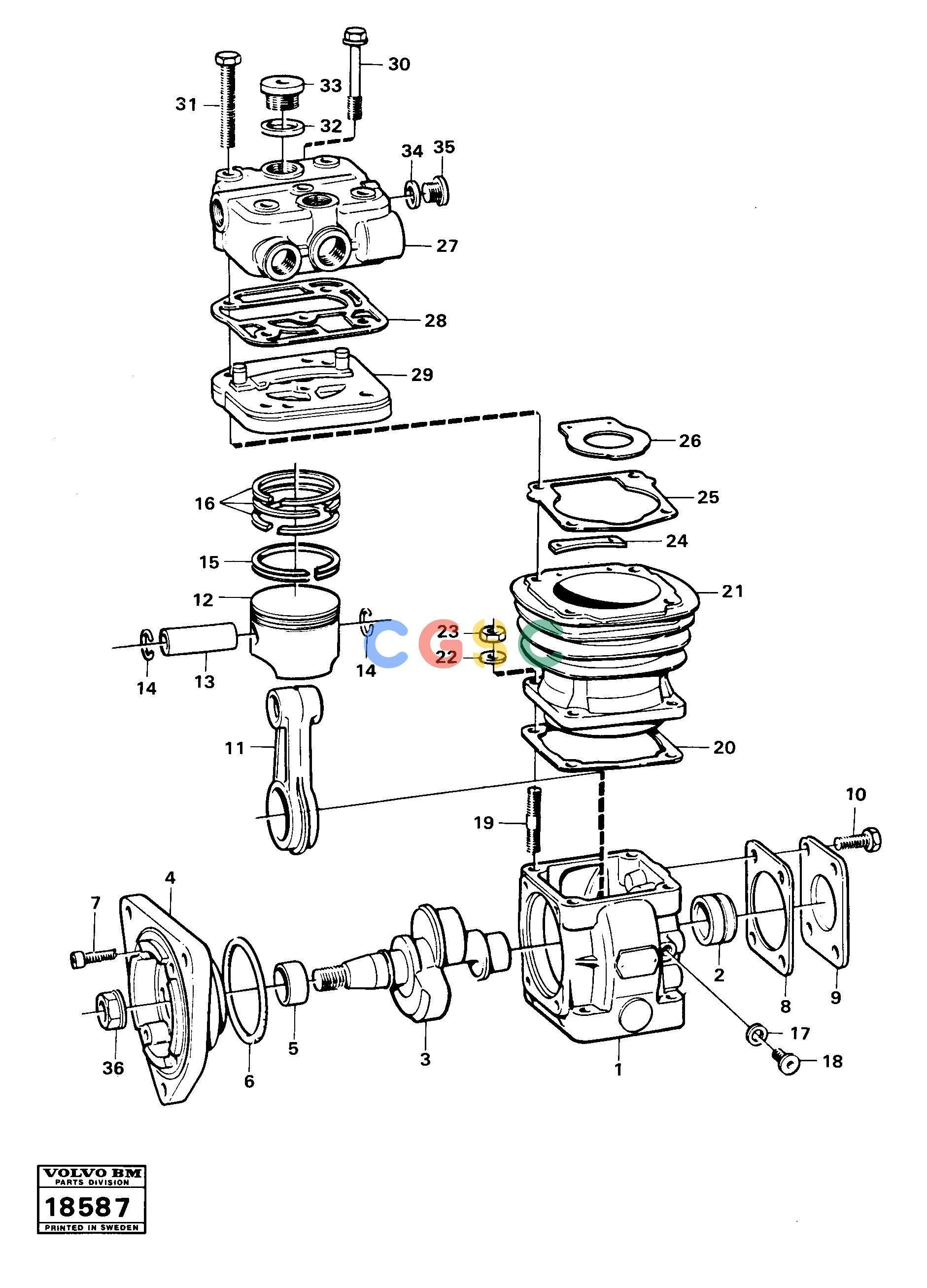 沃尔沃零件查询A25 VOLVO BM Air compressorVOLVO BM A25 NoneNoneNoneAutodata Volvo online