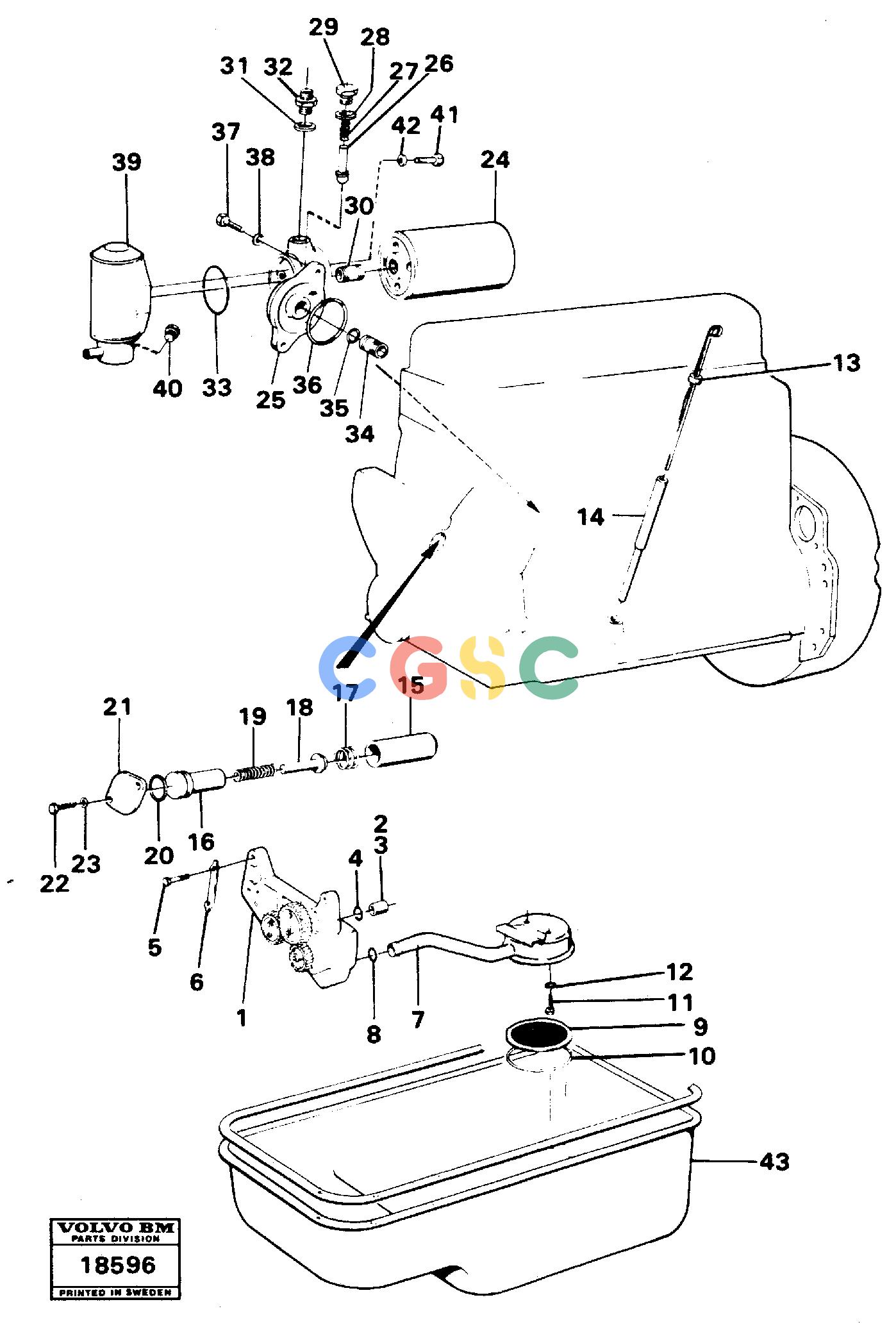沃尔沃零件查询L70 Lubricating oil systemL70 S/N -7400/ -60500 USA NoneNoneNoneAutodata Volvo online