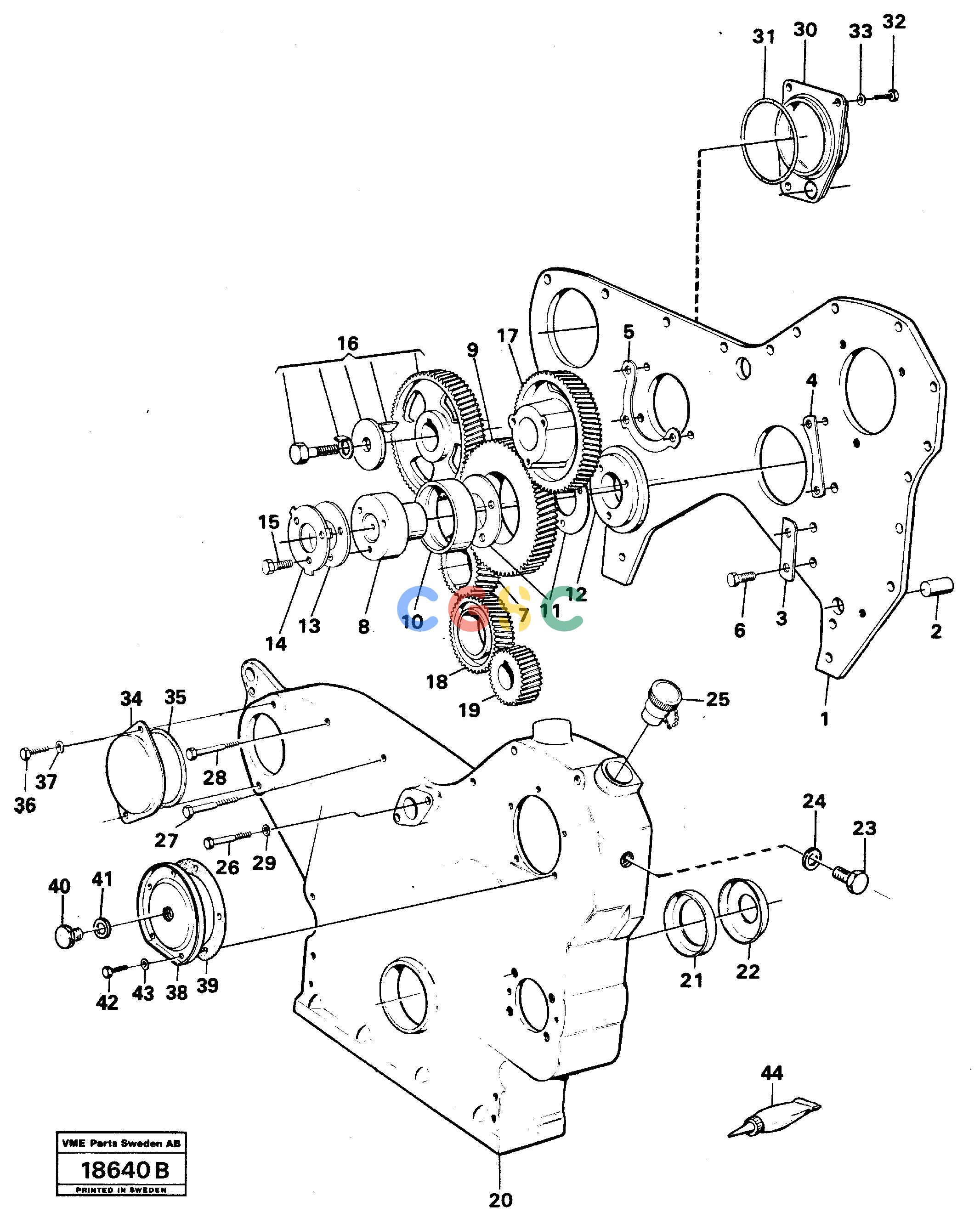 沃尔沃零件查询L50 Timing gear casing and timing gearsL50 S/N -6400/-60300 USA NoneNoneNoneAutodata Volvo online