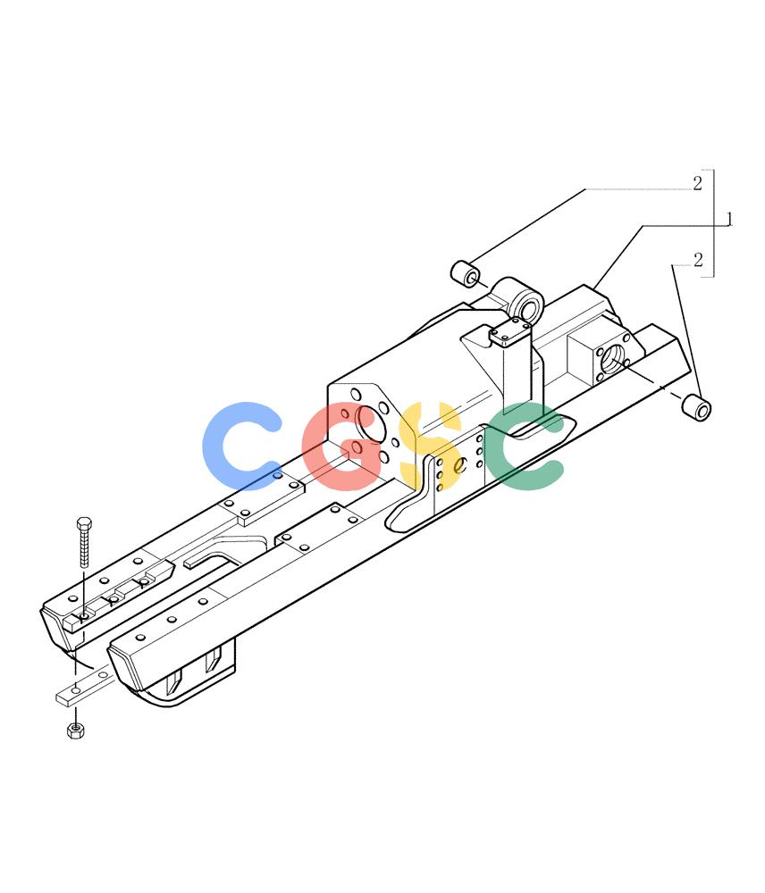 纽荷兰零件查询(DC150PS) - CRAWLER DOZER (9.342[01]) - TRACK FRAME - 8 ROLLERS LGP - OPTIONAL CODE 76075254 New Holland Constructuion