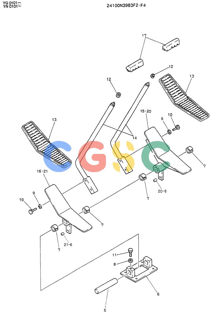 神钢零件查询(K907LC) - MARK II EXCAVATOR BTW YQ0101 - YQ0564 (1/87-12/03) (03-003) - LEVER ASSY, CONTROL Kobelco