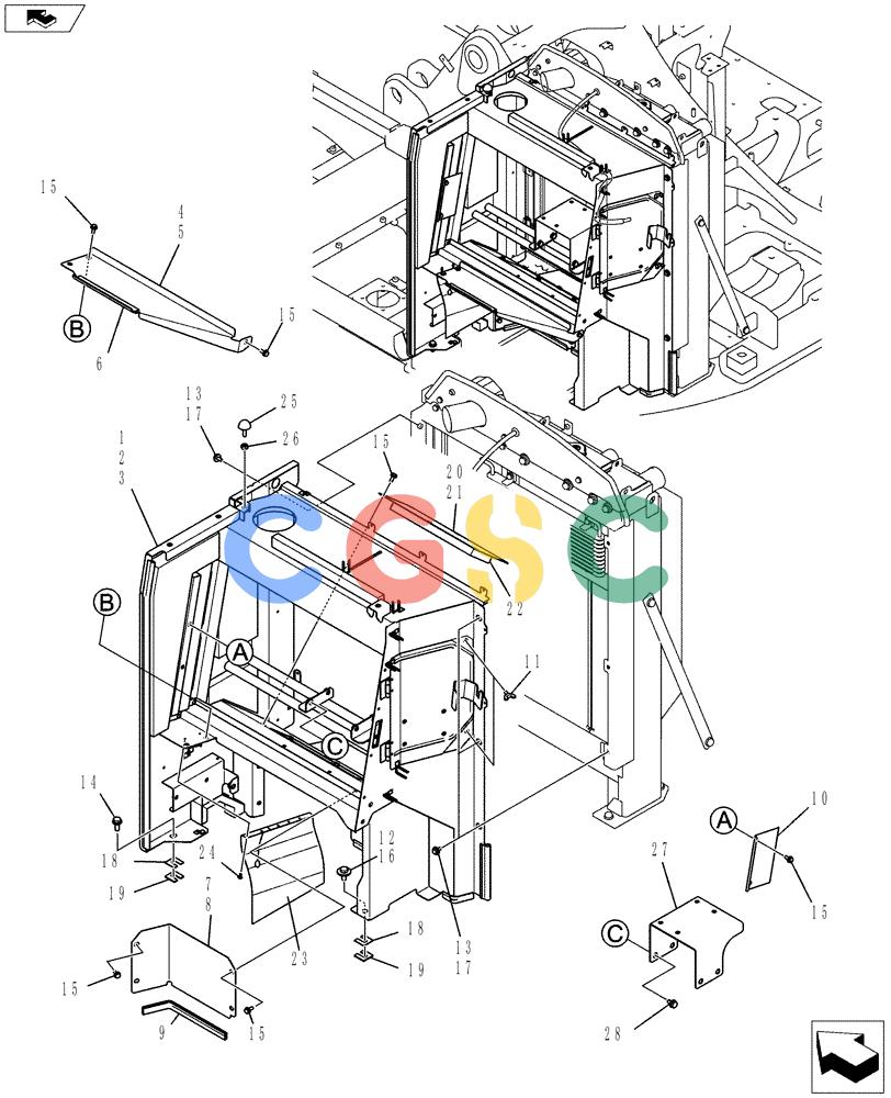 神钢零件查询(ED150-2) - BLADE RUNNER EXCAVATOR/DOZER ASN LH01-01001 (1/09-12/12) (01-069[14]) - GUARD INSTALLATION Kobelco