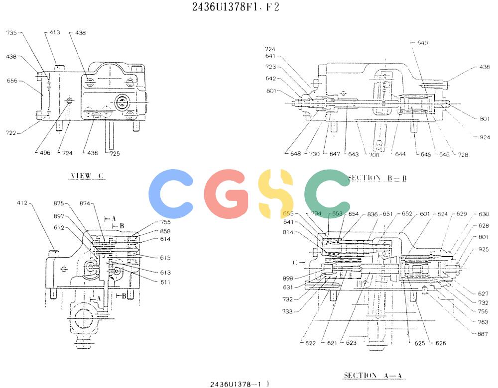 神钢零件查询(K907LC) - MARK II EXCAVATOR ASN YQ0565 (NA) (1/87-12/03) (11-040) - REGULATOR ASSY Kobelco