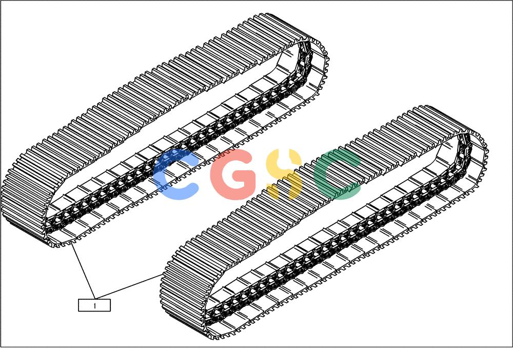纽荷兰零件查询(EC240) - CRAWLER EXCAVATOR (5/00-) (06.100[002]) - DRIVING CHAIN INSTALL.MATERIAL (S/N 724034-724034) New Holland Constructuion