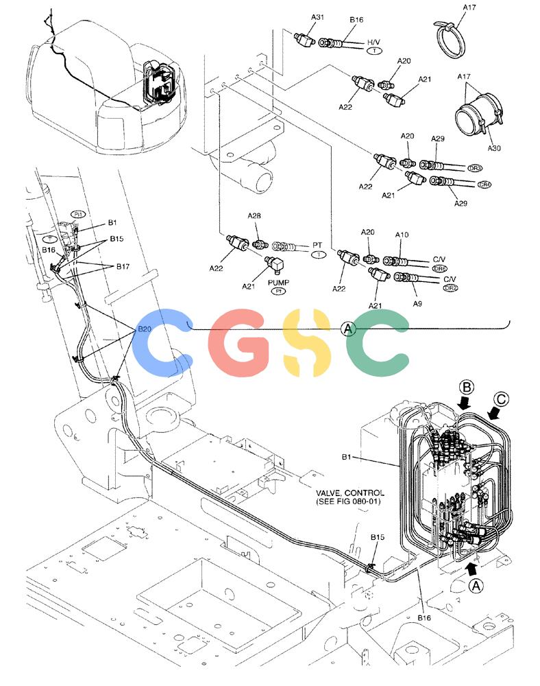 纽荷兰零件查询(EH80) - MIDI CRAWLER EXCAVATOR ASN LF04-02000 (N4TA18001 thru N4TA18010, ASN N5TA18011 -) (NA) (1/ (154) - CONTROL LINES, REMOTE(WITHOUT NIBBLER AND BREAKER) (BOOM SAFETY) New Holland Constructuion