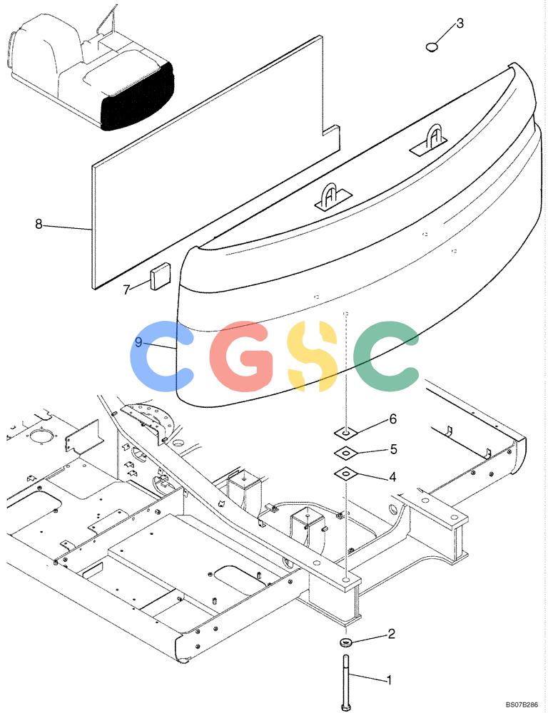 神钢零件查询(SK170-8) - ACERA MARK III EXCAVATOR - TIER 3 (NA) ASN YM04-U1601 - (5/07-12/12) (02-02[00]) - COUNTERWEIGHT INSTALLATION (YN60CU0004F1) Kobelco