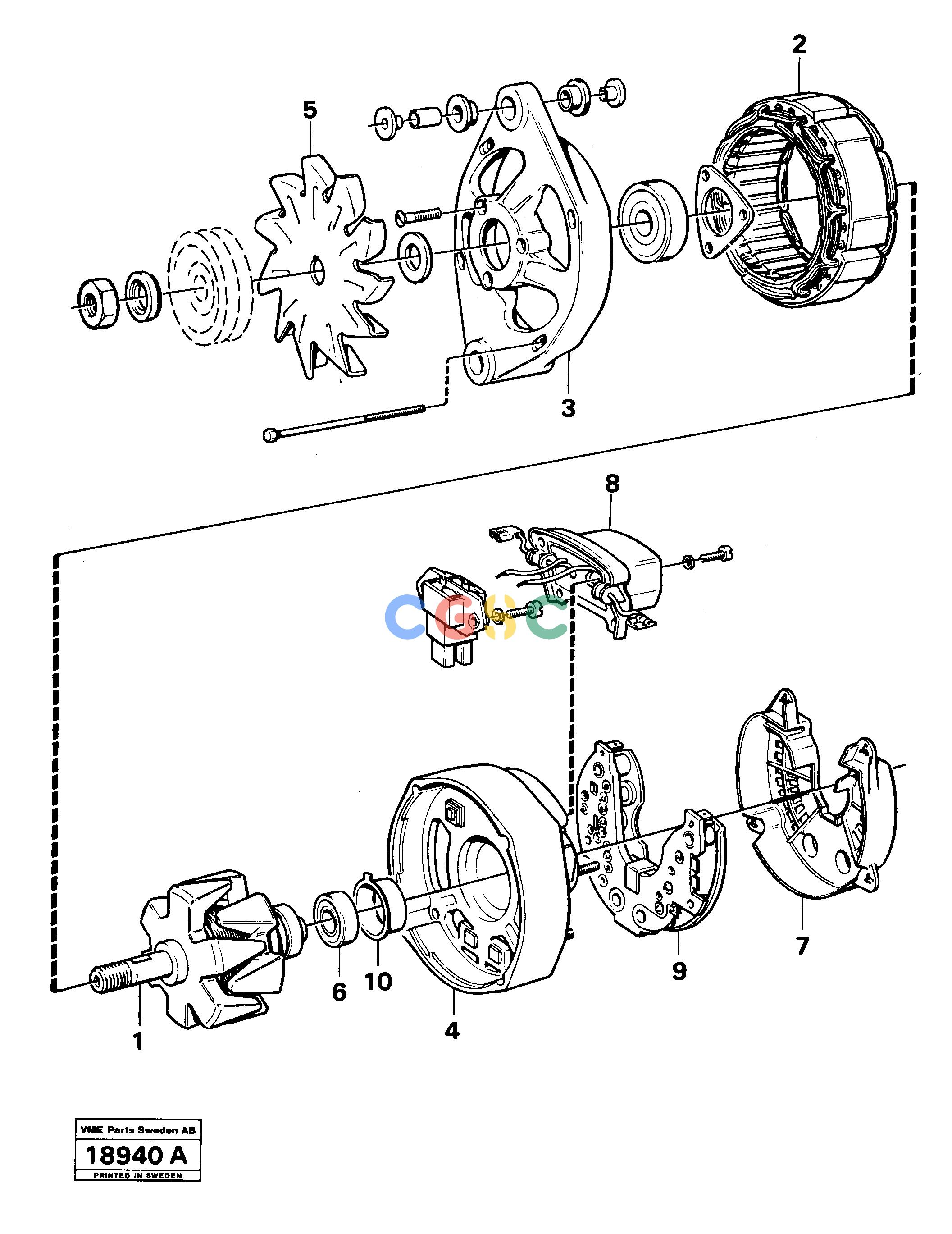 沃尔沃零件查询4400 Alternator tillv nr 6915-4400 NoneNoneNoneAutodata Volvo online