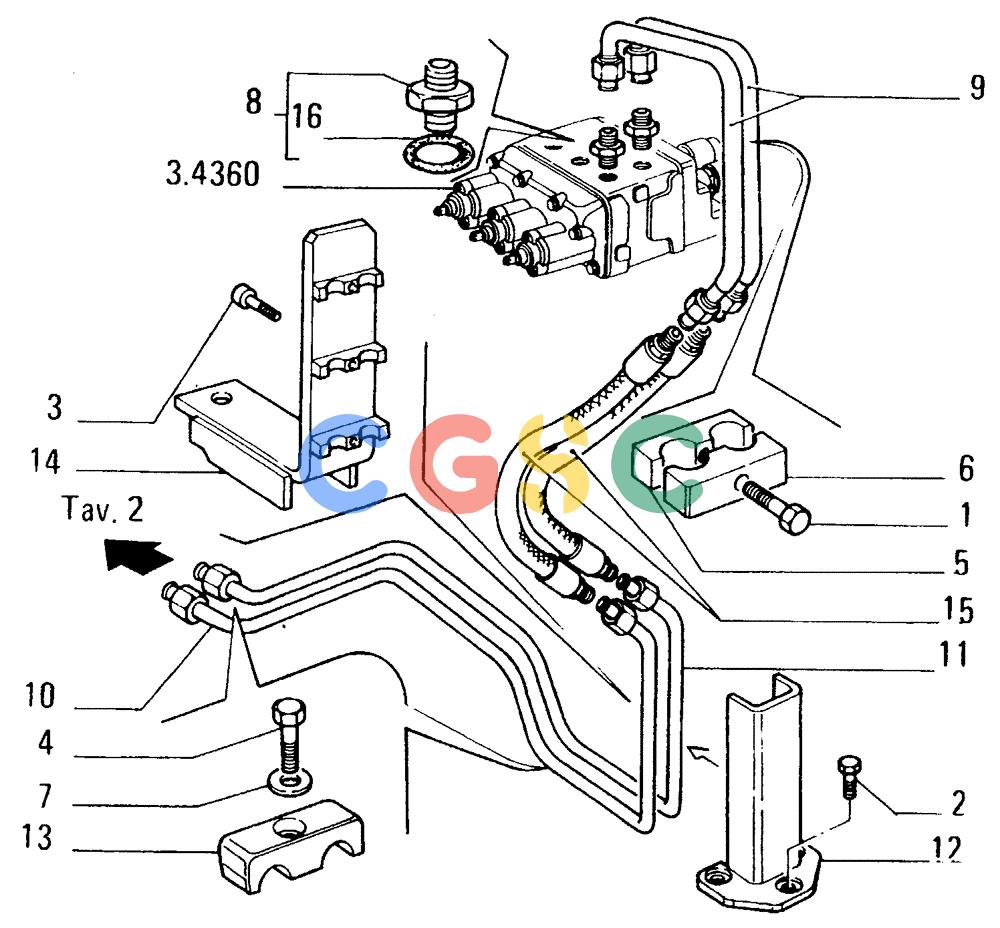 纽荷兰零件查询(FD14E) - CRAWLER DOZER (93.4811[001]) - HYDRAULIC TILT (HA)-PIPING New Holland Constructuion