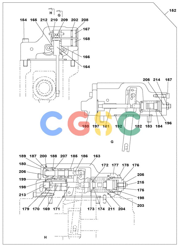 纽荷兰零件查询(E805) - CRAWLER EXCAVATOR (1/05-) (08-079-03[01]) - HIGH PRESSURE HYDRAULIC PUMP - REGULATOR New Holland Constructuion
