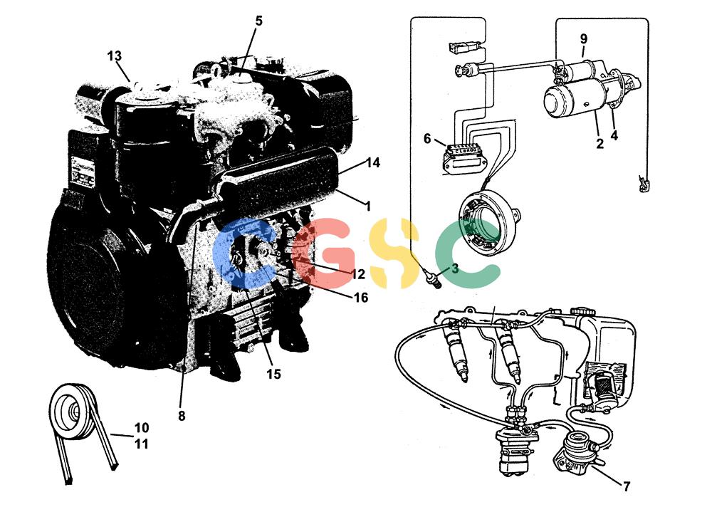 凯斯零件查询(1124) - CONCORD AIR SYSTEM (5/99-12/00) (E48) - LOMBARDINI ENGINE SERVICE PARTS Case Agriculture